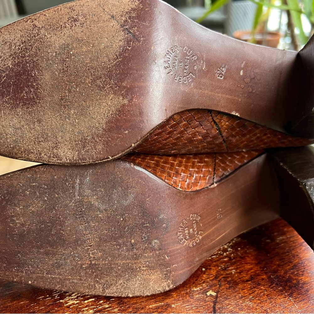 Stephane Kelian Brown Woven Heeled Boots - Picture 5 of 5